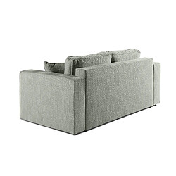 Avis Bestmobilier Topaze - canapé droit 2 places - en tissu velours relief