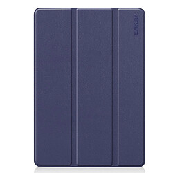 Etui en PU avec support tri-pliure couleur bleu foncé pour votre Apple iPad 10.2 (2019)