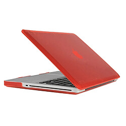 Wewoo Housse Étui rouge pour Macbook Pro 15,4 pouces de protection en cristal dur