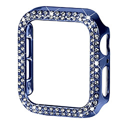 Coque en TPU décor strass, anti-rayures, bleu pour votre Apple Watch Series 6/5/4/SE 44mm