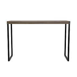 Avis Versa Meuble d'entrée étroit, Table console Brandon 120x40x80cm,Bois et métal, Marron