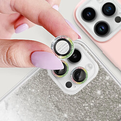 Acheter Avizar Film caméra iPhone 14 Pro / 14 Pro Max Verre trempé Contour pailleté multicolore