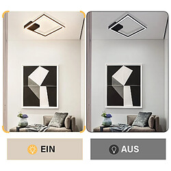 Autres Temps ZMH LED Plafonnier Living Room Noir/Blanc Square Hallway Light Modern 3000K Kitchen