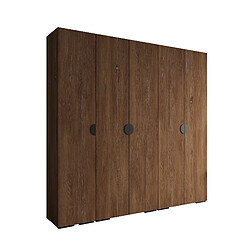 Abiks Meble Armoire Inova 4 À Portes Battantes 236,7/250/47 5 Portes (marron/nero)