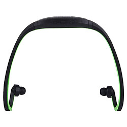 Wewoo Casque Bluetooth Sport vert pour Smart Phones & iPad & Ordinateur Portable & Notebook & MP3 ou Autres Dispositifs Audio Stéréo Sans Fil Intra-auriculaires Écouteurs In-Ear avec Mains Appel Gratuit,