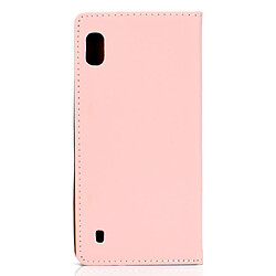 Avis Wewoo Housse Coque Etui en cuir avec rabat horizontal pour Samsung Galaxy A10couleur unieavec fente carte et support Rose