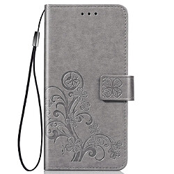 Wewoo Housse Coque Etui en cuir avec protection pour téléphone portable boucle de repositionnement et mobile fente carte de visiteportefeuille et support Vivo X27 Gris