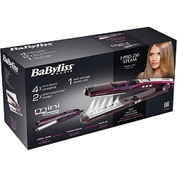 Lisseur vapeur & mini lisseur I-PRO 230 - BABYLISS - ST396ALE - Titanium céramique pas cher