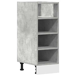 vidaXL Armoire de plancher gris béton 30x44,5x81,5cm bois d’ingénierie