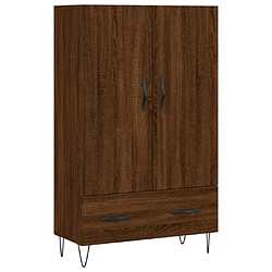 vidaXL Buffet haut chêne marron 69,5x31x115 cm bois d'ingénierie