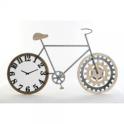 Look & Feel Horloge Murale DKD Home Decor Noir Bicyclette Métal Bois MDF (108 x 6.4 x 63.5 cm)