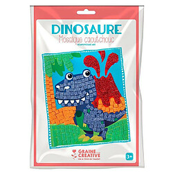 Graines Creatives Coffret mosaïque en caoutchouc souple - Dinosaure