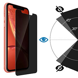 Avis Avizar Verre trempé Apple iPhone XR Film Anti-espion Protection Ecran Antichocs