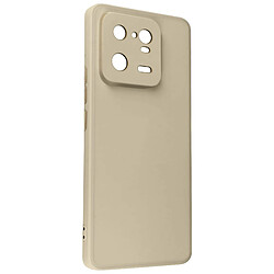 Avizar Coque pour Xiaomi 13 Pro Silicone Intérieur Microfibre Finition Mate Beige