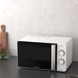 Totalcadeau Micro-ondes avec fonction grill 20 L 700W Blanc pas cher