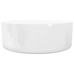 Acheter vidaXL Lavabo ronde Céramique Blanc 40 x 15 cm