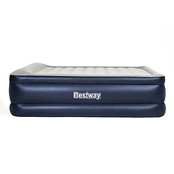 Bestway Matelas pneumatique Tritech 2 places 203x152x61cm Bleu et gris pas cher