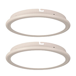 Stoex 2PCS Plafonnier Moderne De 30CM Lampe De Plafond Led D'Intérieur 6000K Luminaire Plafonnier Rond Blanc Pour Chambre À Coucher, Salle De Bain, Salon