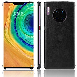 Wewoo Coque Rigide Pour Huawei Mate 30 Pro Shockproof Litchi PC + PU Case Black