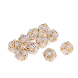 Lot de 10 dés à vingt faces D20 Jouer à D u0026 D RPG Party Games pas cher