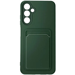 Avizar Coque pour Samsung Galaxy A15 5G Porte-carte Souple Anti-traces Vert Foncé