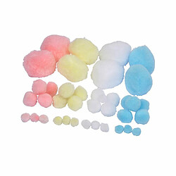 Paris Prix Lot de Pompons Pastels Mania Multicolore