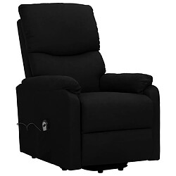 vidaXL Fauteuil Noir Tissu