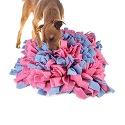 Wewoo Jouet pour Puzzle mordant chien chat fourrage reniflant tapis Slow Food Couverture de formation de rose bleu