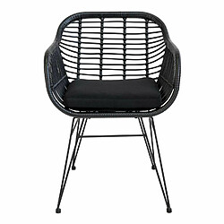 Avis House Nordic 4 Fauteuils de jardin noirs TRIESTE