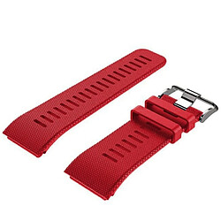 Wewoo Bracelet pour montre connectée Dragonne Sport en silicone Garmin Vivoactive HR Rouge