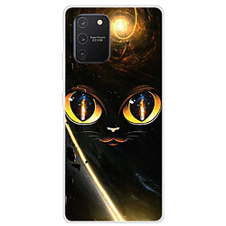 Coque en TPU impression de motifs souple yeux pour votre Samsung Galaxy A91/S10 Lite