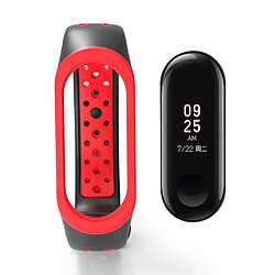 Bracelet De Remplacement En Silicone Pour Bracelet Xiaomi MI Band 5 Noir + Rouge pas cher