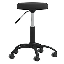 vidaXL Tabouret de massage Velours Noir