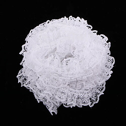 5 verges Couleurs diverses Ruban Floral Élastique Garniture Dentelle Accessoires Artisanat Blanc