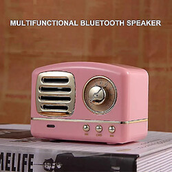 Universal En haut-parleur Bluetooth portable par les enceintes de musique de carte USB / TF de la radio Radio USB / TF (rose) pas cher