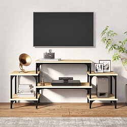 Avis Maison Chic Meuble TV scandinave - Banc TV pour salon chêne sonoma 117x35x52 cm bois d'ingénierie -MN39688