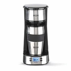 Beem Thermo 2 GO Cafetière Filtre 750W 0.4L Mousseur à Lait Acier Inoxydable Argent