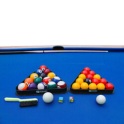 SOKKER Billard convertible couleur bois Chêne 226 x 126cm - Ambiance pas cher