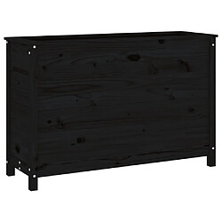 Maison Chic Jardinière,Lit surélevé de jardin - Bac à fleurs - pot de fleur noir 119,5x40x78 cm bois de pin massif -GKD20405