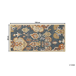 Beliani Tapis de laine multicolore 80 x 150 cm UMURLU