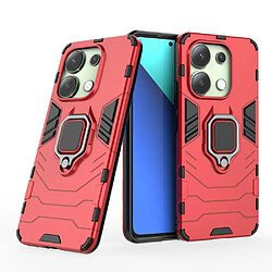 Htdmobiles Coque pour Xiaomi Redmi Note 13 4G - housse etui rigide anti choc + film ecran - ROUGE