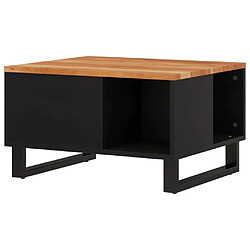 ComfortXL Table Basse 60x50x35 Cm Bois Massif D'acacia pas cher