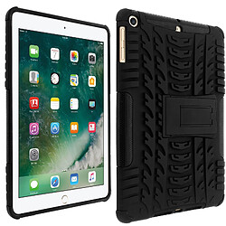 Avizar Coque iPad 5 / 6 / Air / 2018 Coque Antichocs renforcé + Support intégré Noir