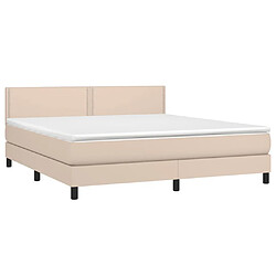 Avis Sommier à lattes LED,Cadre à lattes de lit avec matelas pour Adulte Cappuccino 180x200 cm -MN72686