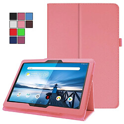 Etui en PU support de litchi rose pour Lenovo Tab M10 TB-X605F