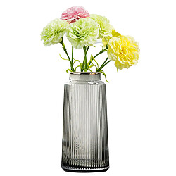 Vase En Verre De Décoration De Table D'affichage De Fleurs Vases à Fleurs Hydroponiques Gris 25cm pas cher