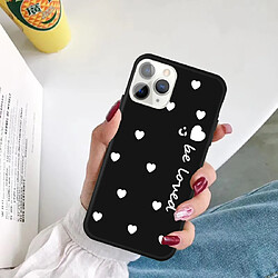 Acheter Wewoo Coque Pour iPhone 11 Pro visage souriant plusieurs coeurs d'amour motif coloré givré TPU téléphone étui de protection noir