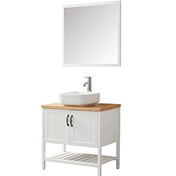 Wilsa Ensemble de salle de bain blanc 80 cm