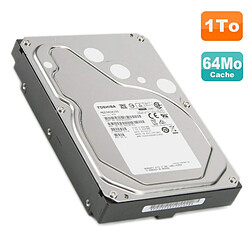 Disque Dur 1To SATA III 3.5" TOSHIBA MG03ACA100 HDEPQ03GEA51 FL1A 7200RPM 64Mo - Occasion