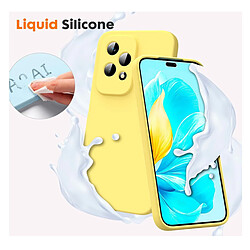 Htdmobiles Coque pour Honor 200 Lite 5G - housse etui silicone gel fine + film ecran - JAUNE